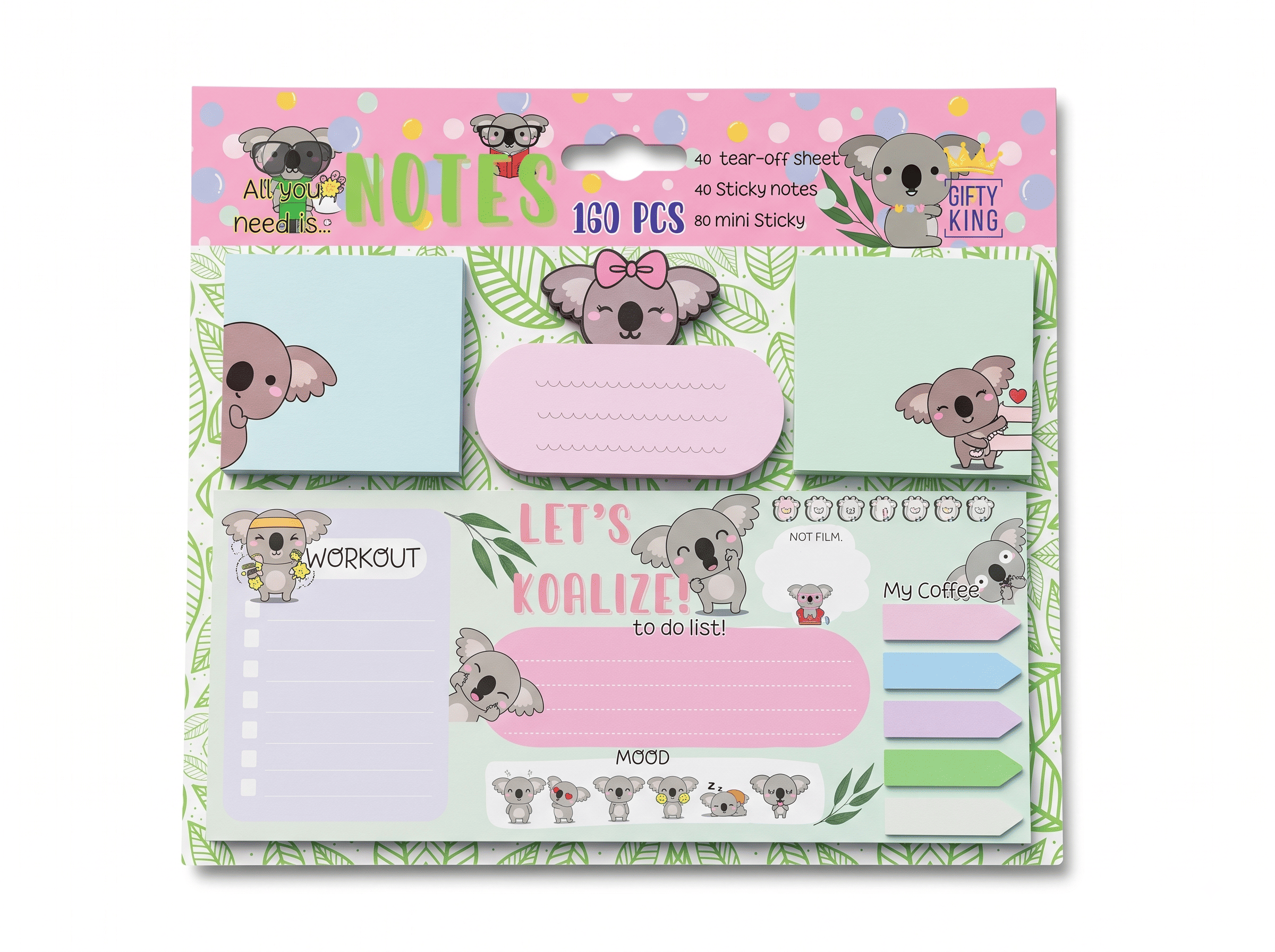custom koala sticky notes and planner set custom koala sticky notes and planner set