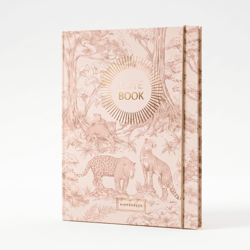 Home gold foil wildlife hardcover notebook v3