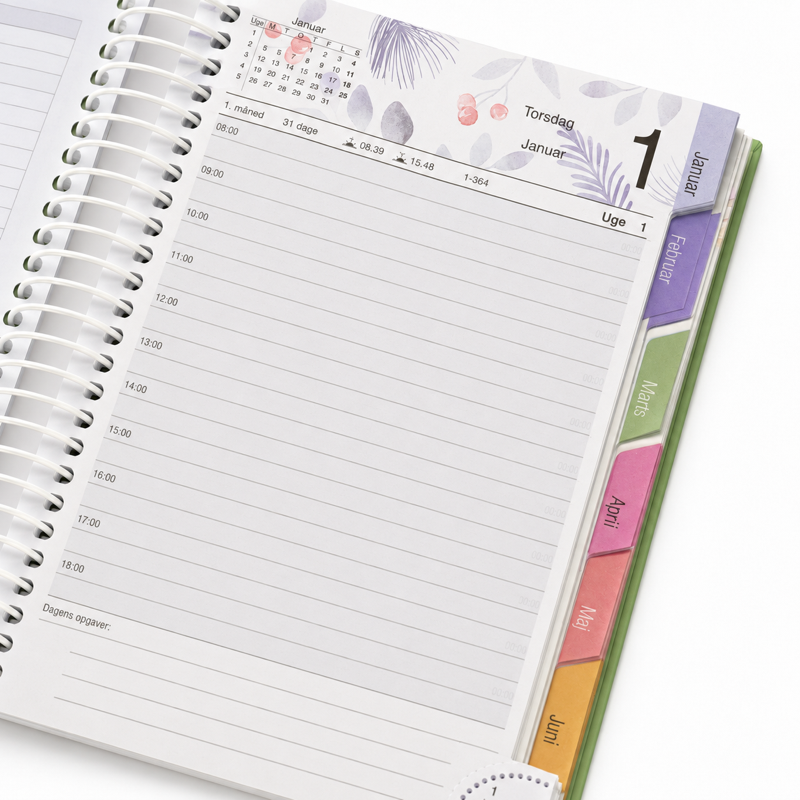 Custom spiral weekly planner Custom spiral weekly planner