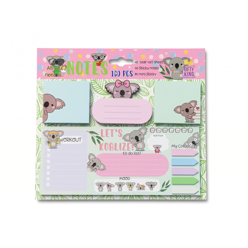 ym 034 custom koala sticky notes and planner set