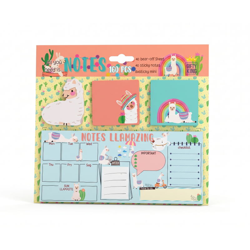 ym 038 custom llama sticky notes and planner set
