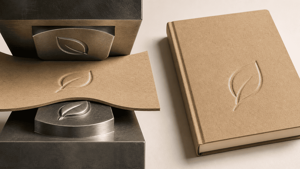 Notebook Cover Design Guidelines: The Differences Between Hot Stamping, Embossing, and Gravure Printing blind embossing notebook cover process