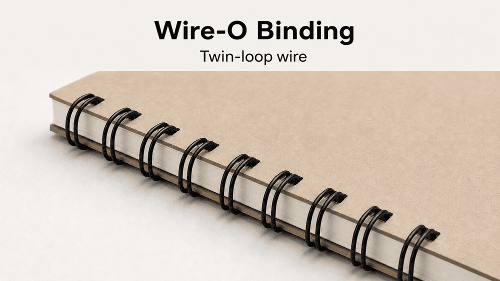 Spiral vs Wire-O vs Perfect Bound Notebooks wire o twin loop binding detail v2