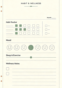 custom planner manufacturer habit & wellness trackers